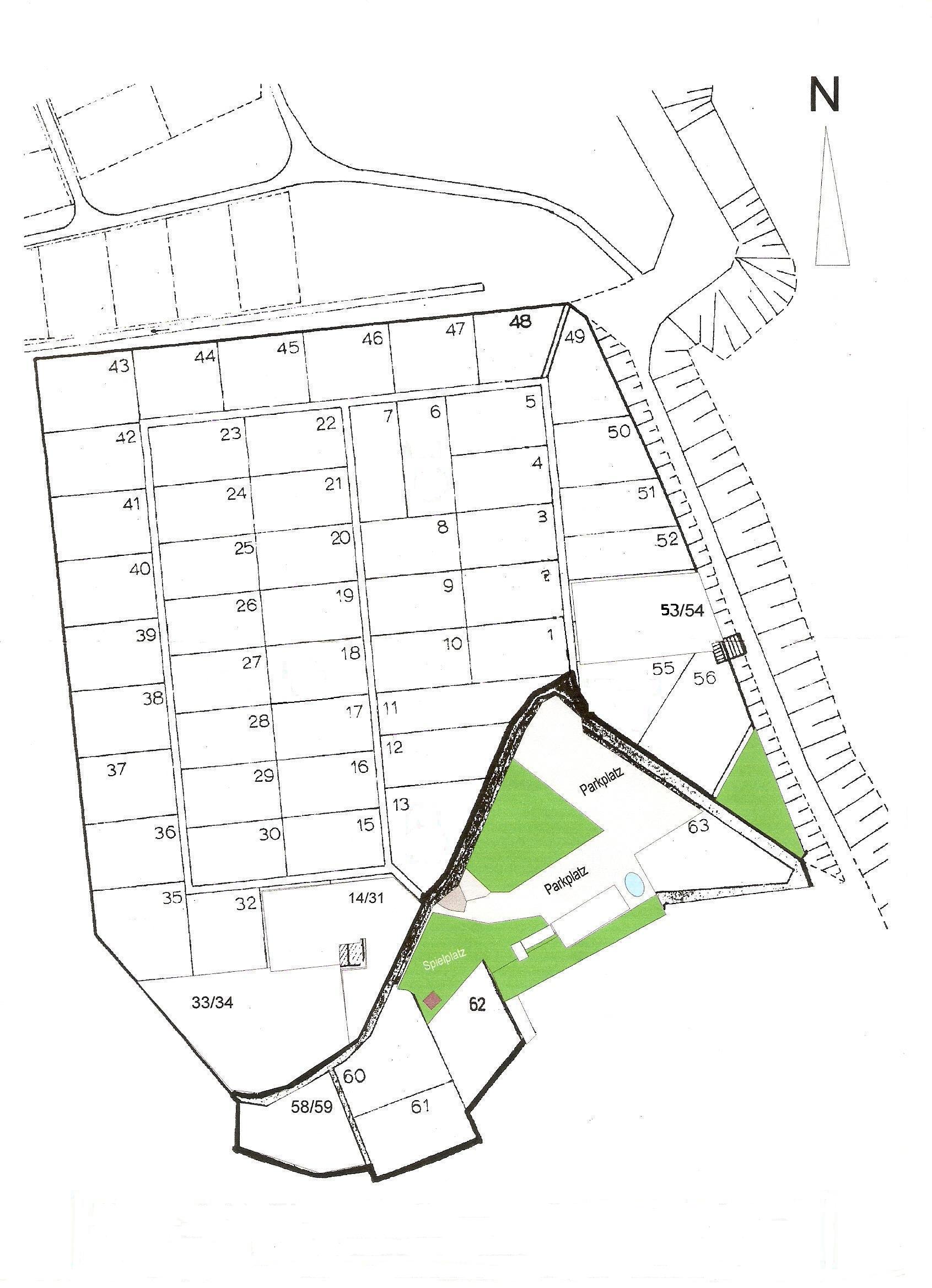 Lageplan der Kleingartenanlage Gartenfreunde An der Ladem&uuml;hle e.V.